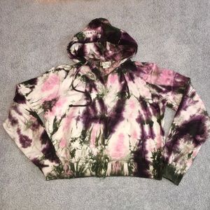 NWOT ZIP-UP TIE-DYE HOODIE GIRLS XL